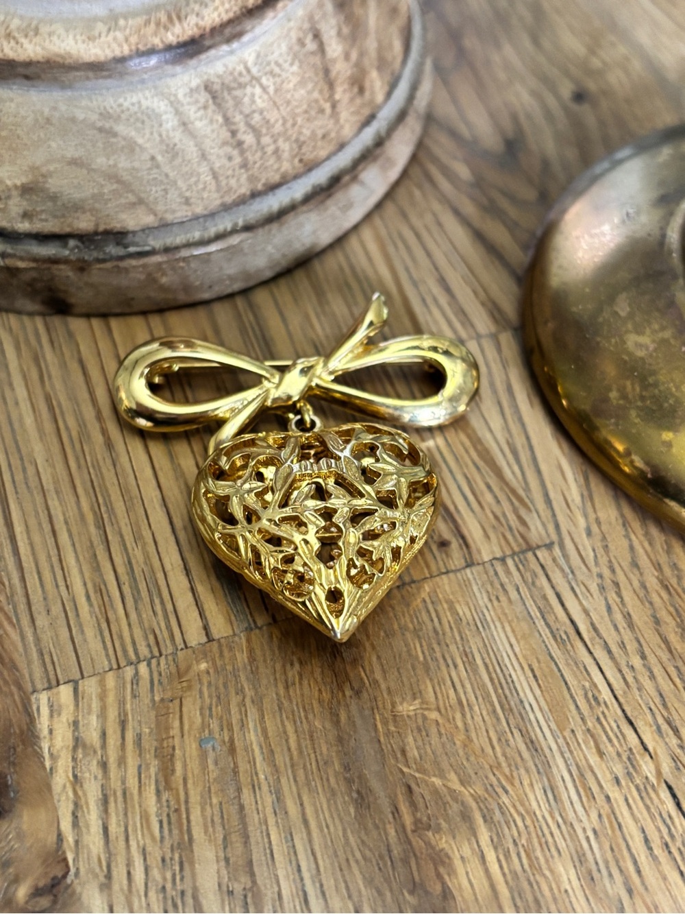 Vintage Heart Brooch - Picture 3 of 3